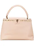 Louis Vuitton Pre-Owned 2017 Taurillon Studdy Capucines MM satchel - Brown