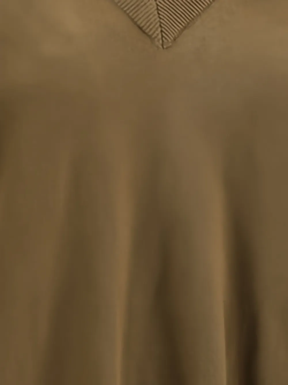 Petar Petrov Oversized Deep V-neck Sweater In Brown