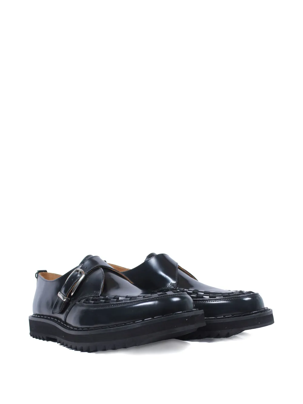 George Cox Ripple Hatton monk shoes - Zwart