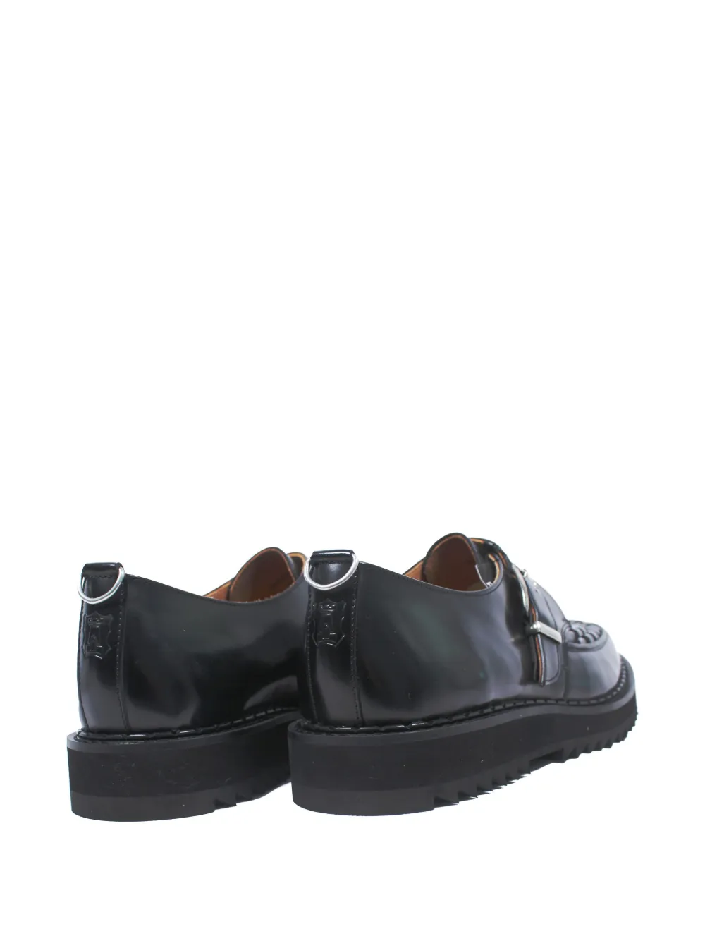 George Cox Ripple Hatton monk shoes Black