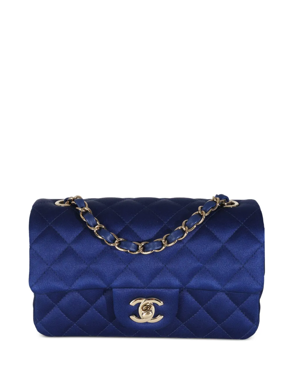CHANEL Pre-Owned Classic Flap satin shoulder bag | Blue | Image 1