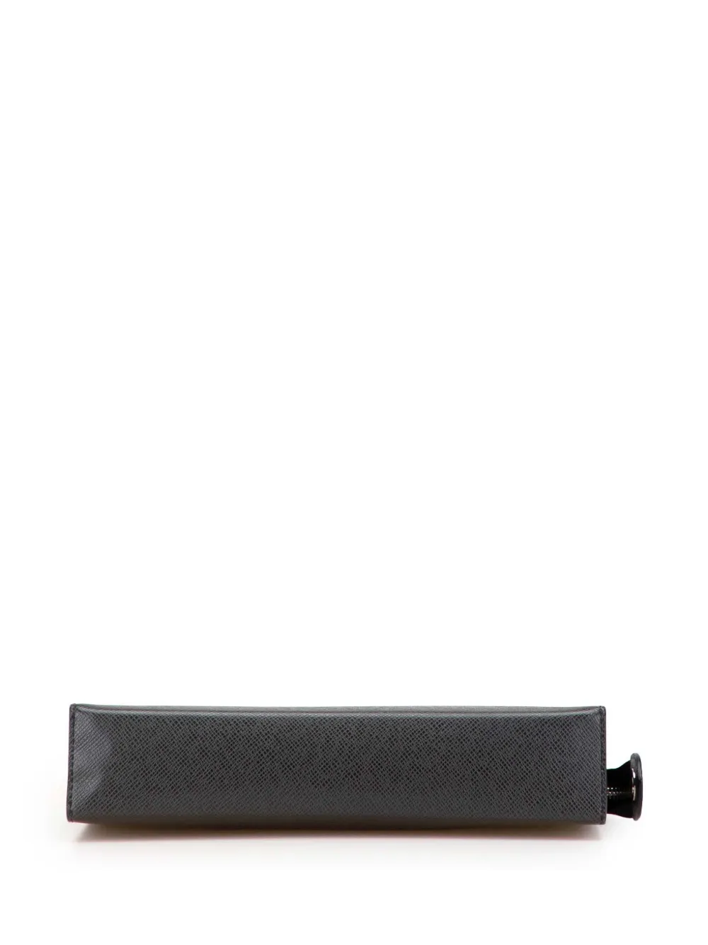 Pre-owned Louis Vuitton 2017 Taiga Pochette Voyage Mm Clutch Bag In Black
