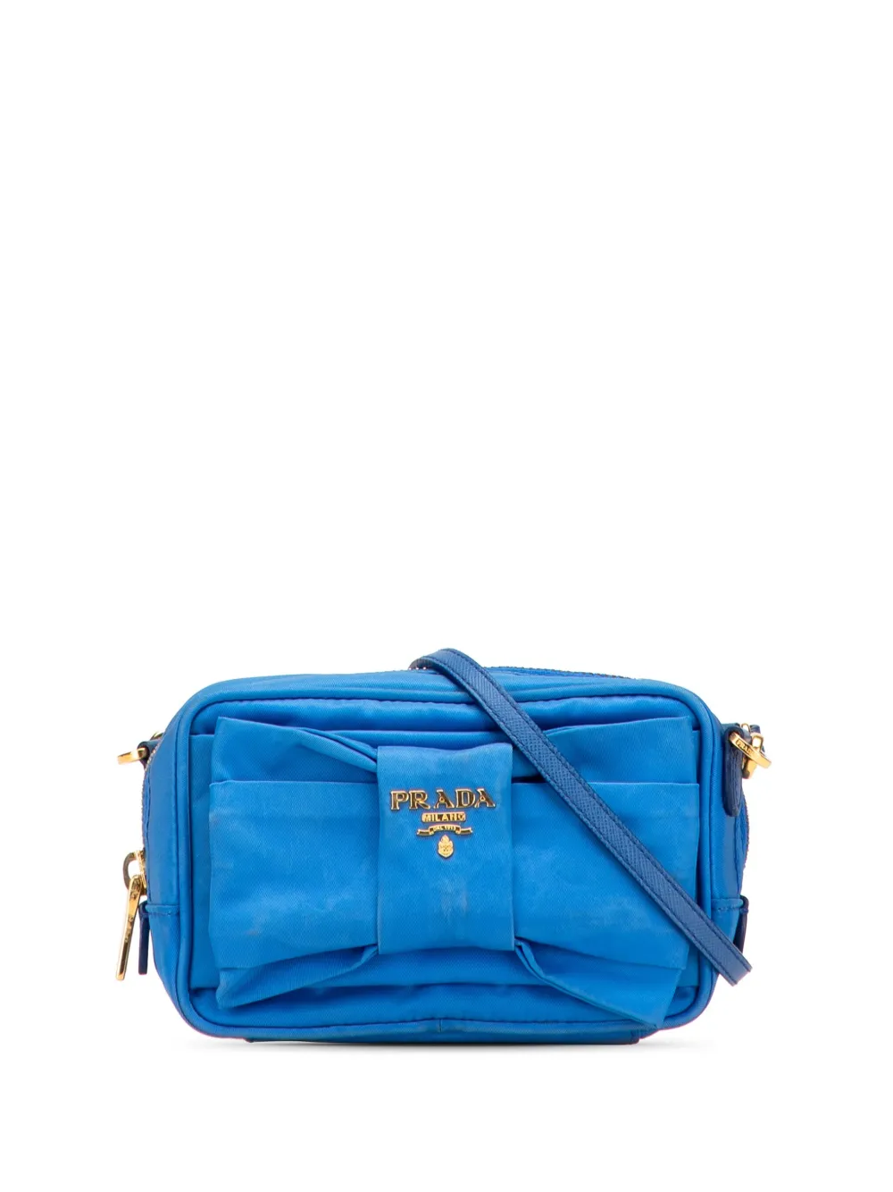 Prada Pre-Owned 2013-2025 Tessuto Fiocco Bow crossbody bag | Blue | Image 1
