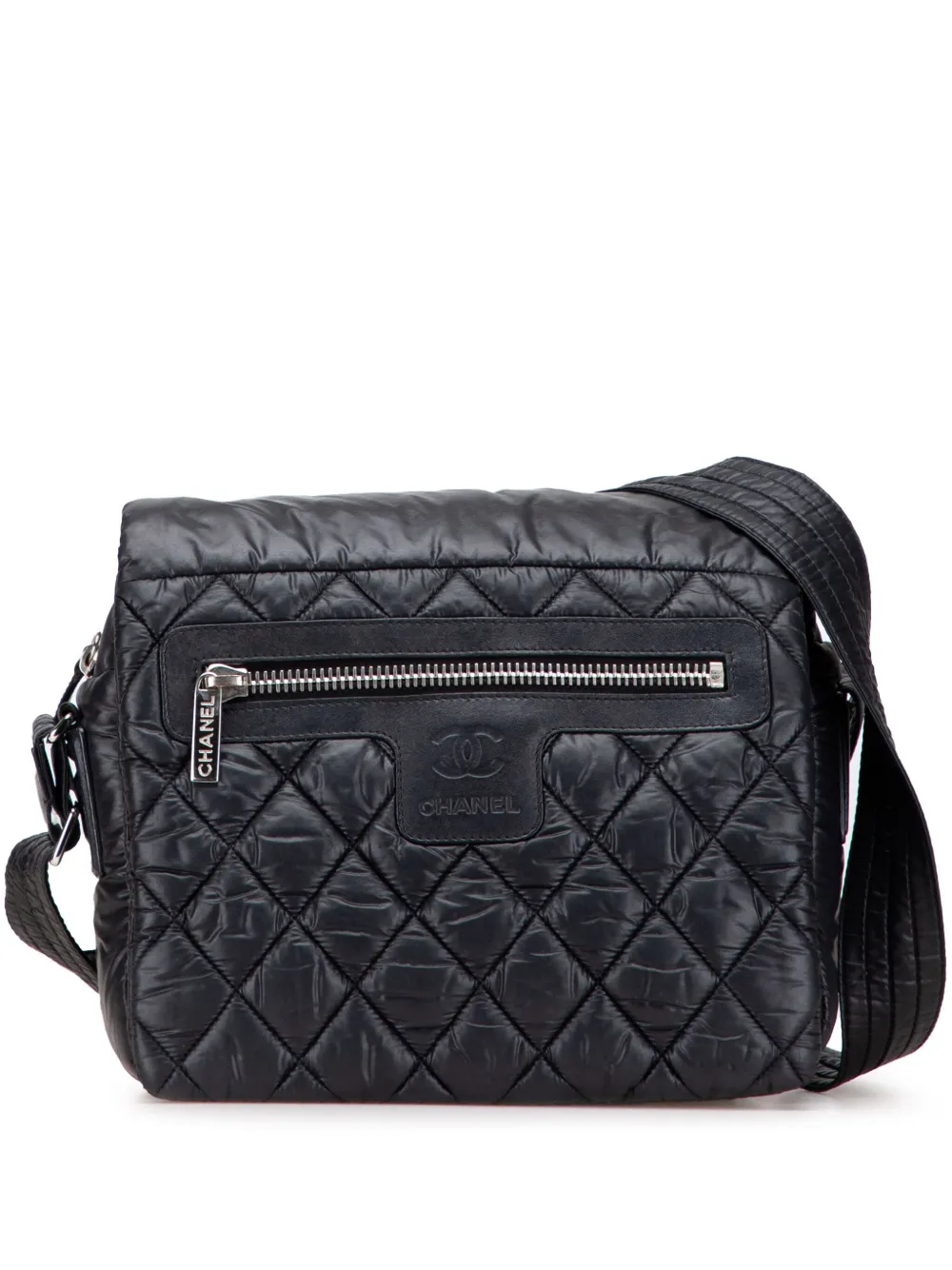 CHANEL Pre-Owned 2004-2005 Small Nylon Coco Cocoon Flap crossbody bag | Black | Image 1