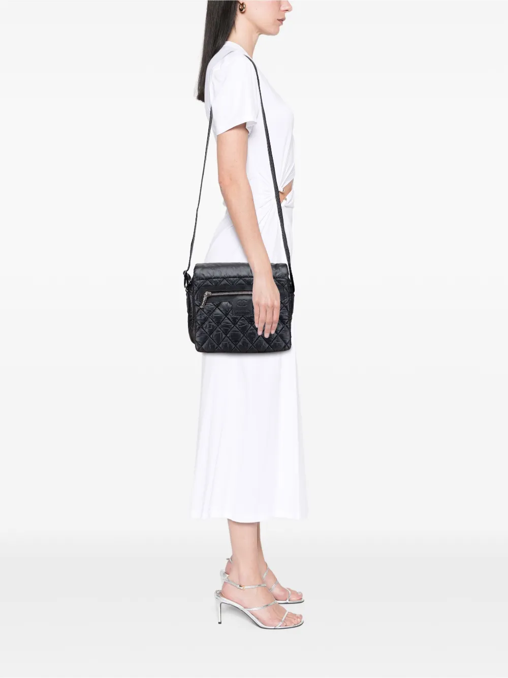 CHANEL Pre-Owned 2004-2005 Small Nylon Coco Cocoon Flap crossbody bag | Pre-Owned | Image 2