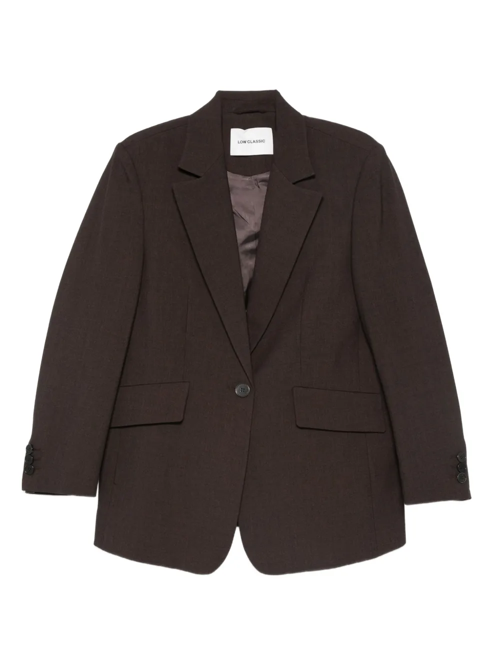 Low Classic single-button blazer | Brown | Image 1