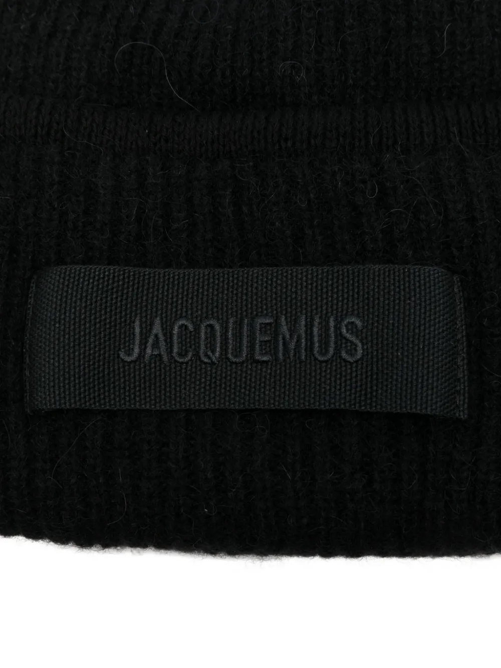 Jacquemus The Gros Grain Beanie In Black