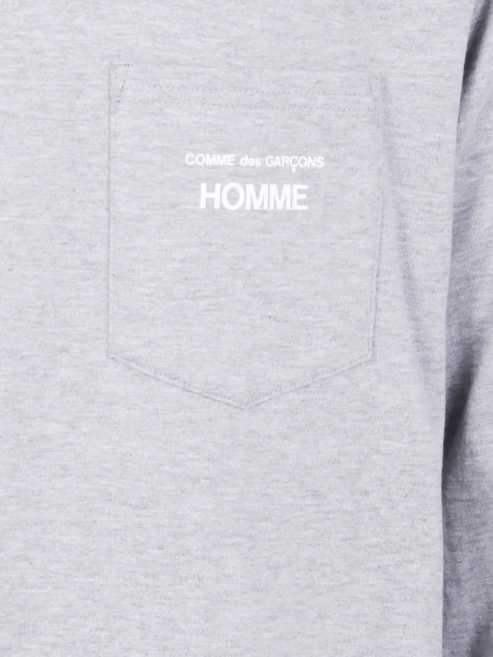 Comme des Garçons Homme T-shirt met logodetail Grijs
