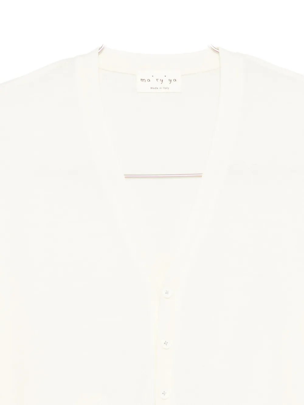 Ma'ry'ya V-neck Cardigan In Neutral