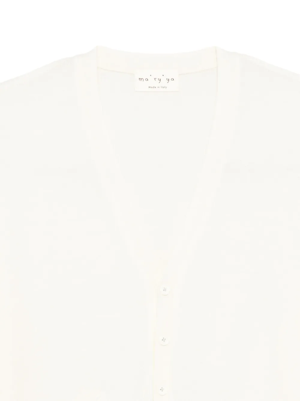  Ma'ry'ya V-neck Cardigan - White 