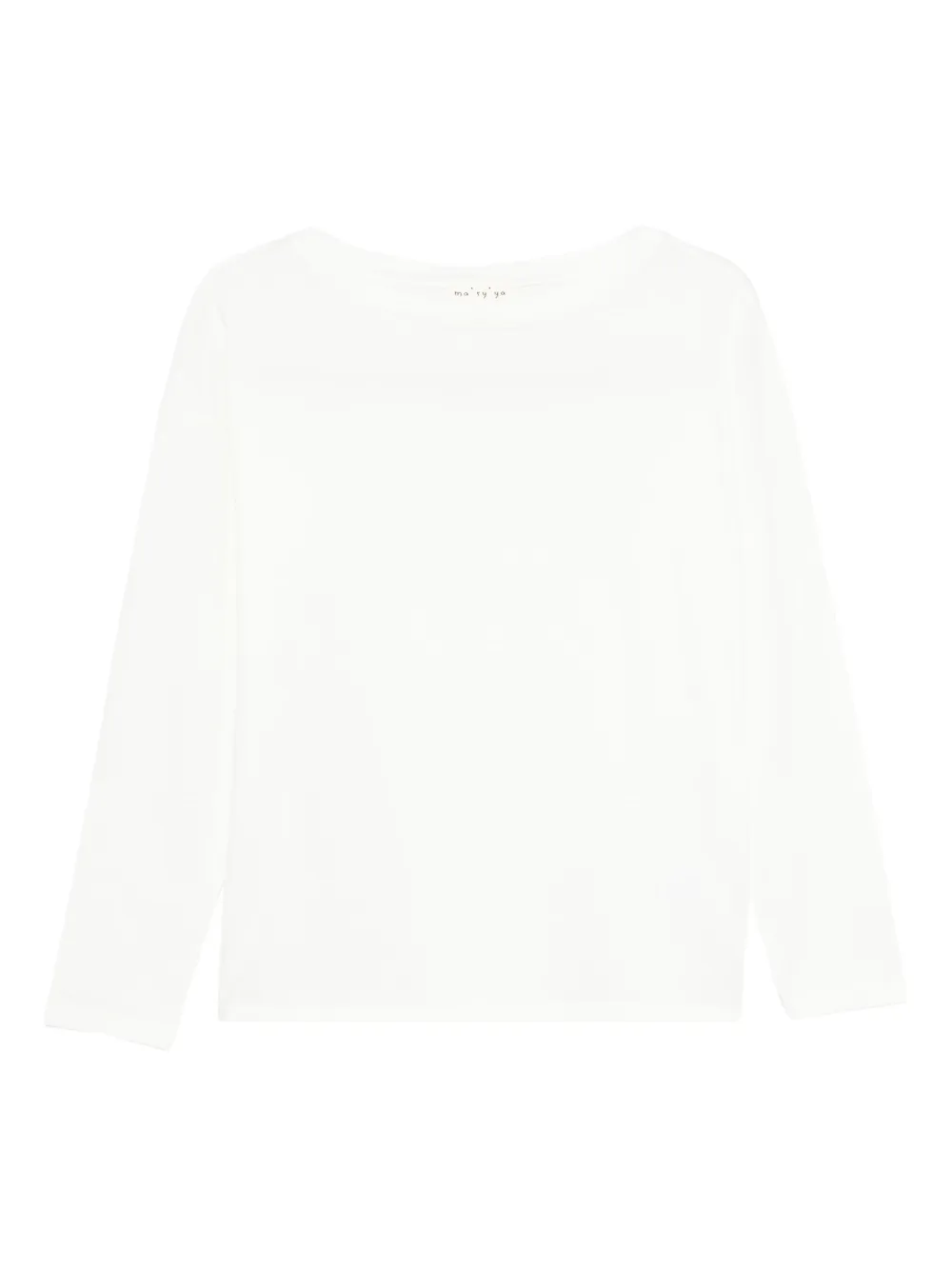 Ma'ry'ya boat-neck T-shirt - Bianco