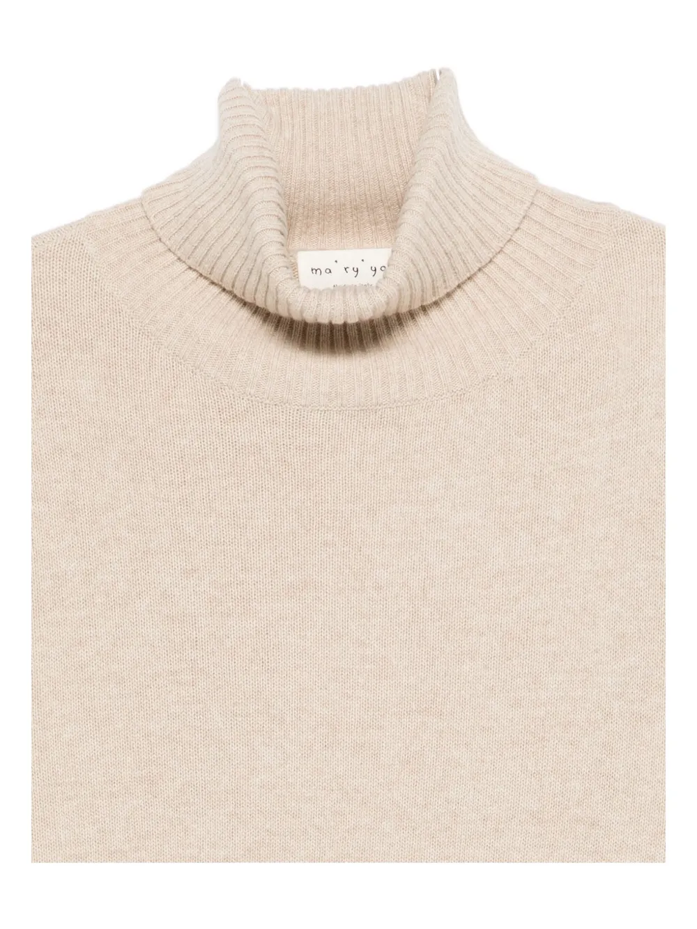 Ma'ry'ya Roll-neck Sweater In Neutral