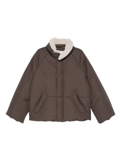 Low Classic fleece-collar puffer jacket