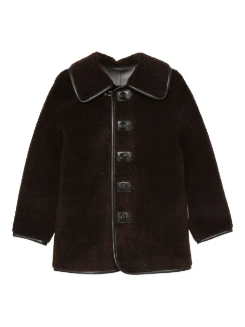Low Classic reversible button-detailed teddy jacket