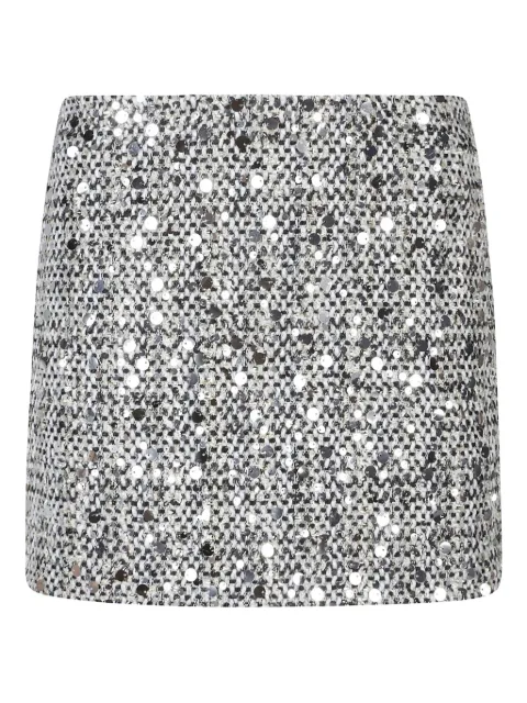ERMANNO FIRENZE  sequin-embellished tweed mini skirt