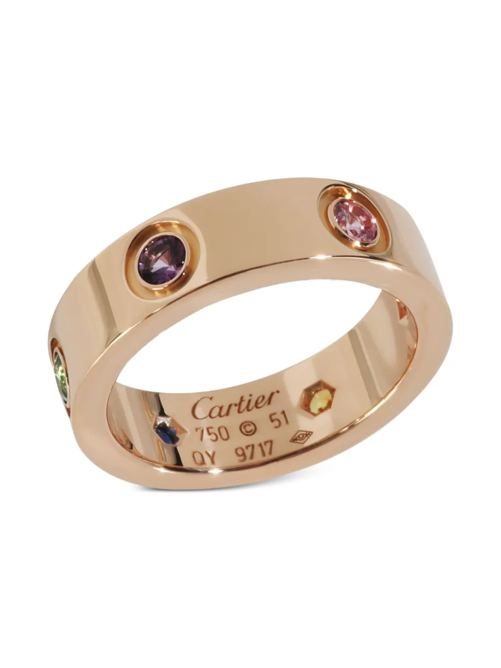 Cartier rose gold Rainbow Gemstone Love ring | Women | Image 2