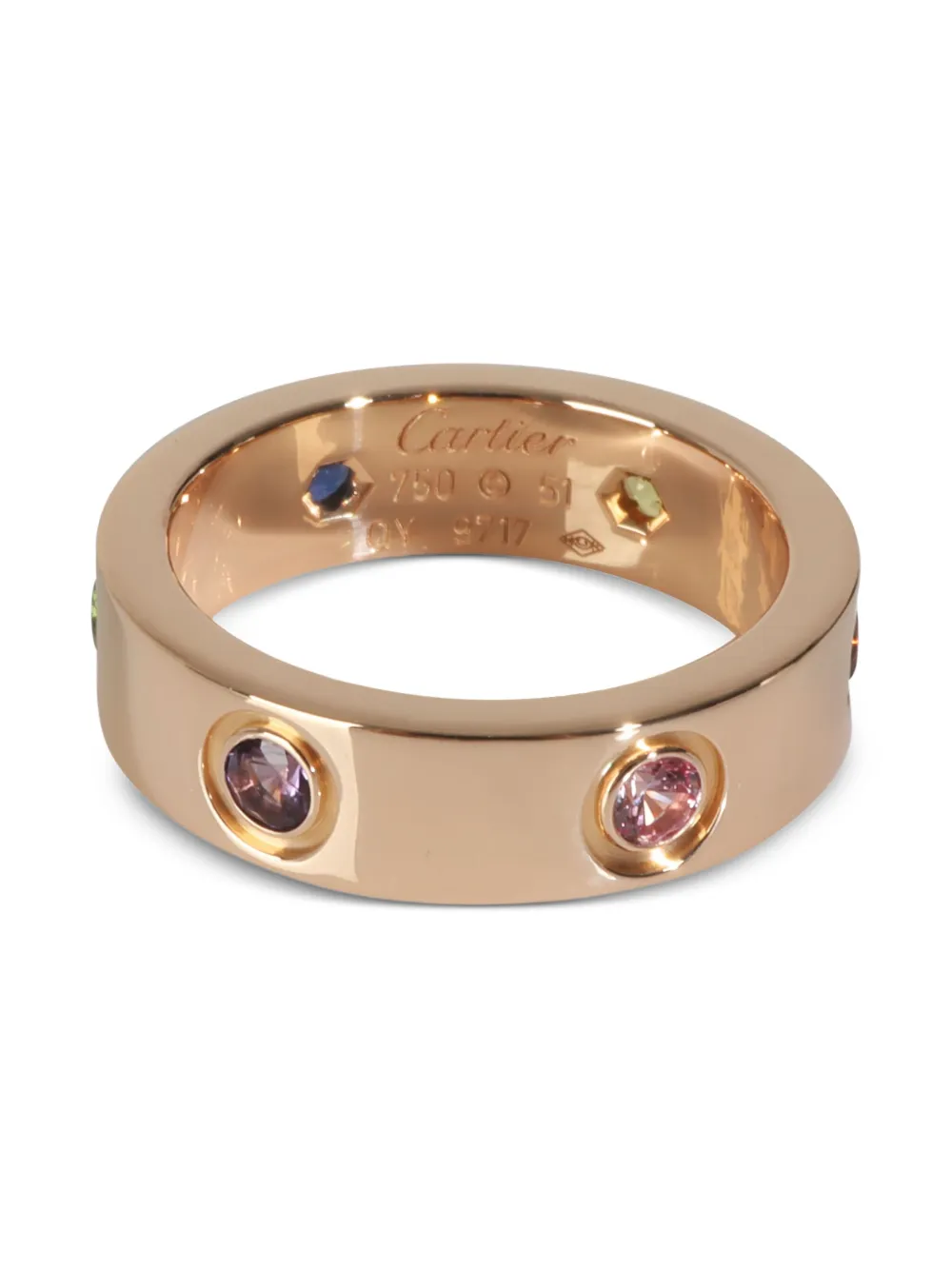 Cartier rose gold Rainbow Gemstone Love ring | Gold | Image 1