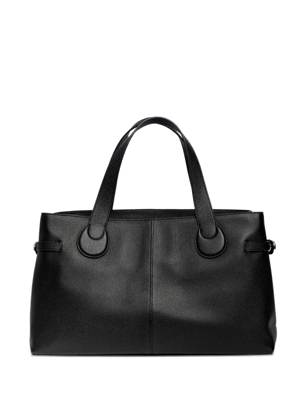 STAUD Piper leather tote bag - Zwart