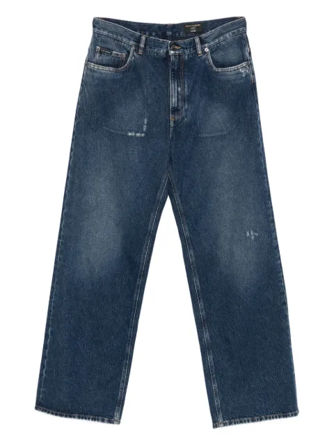 Dolce & Gabbana jeans rectos con efecto envejecido