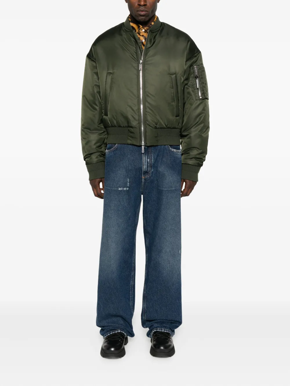 Dolce & Gabbana distressed straight-leg jeans - Blauw