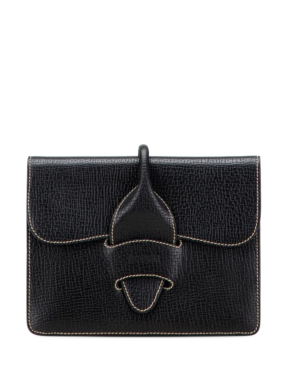 Loewe Pre-Owned 2010-2025 Leather Barcelona clutch bag | Black | Image 1
