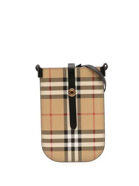 Burberry Pre-Owned 2018-2023 House Check Coated Canvas Phone Pouch crossbody bag