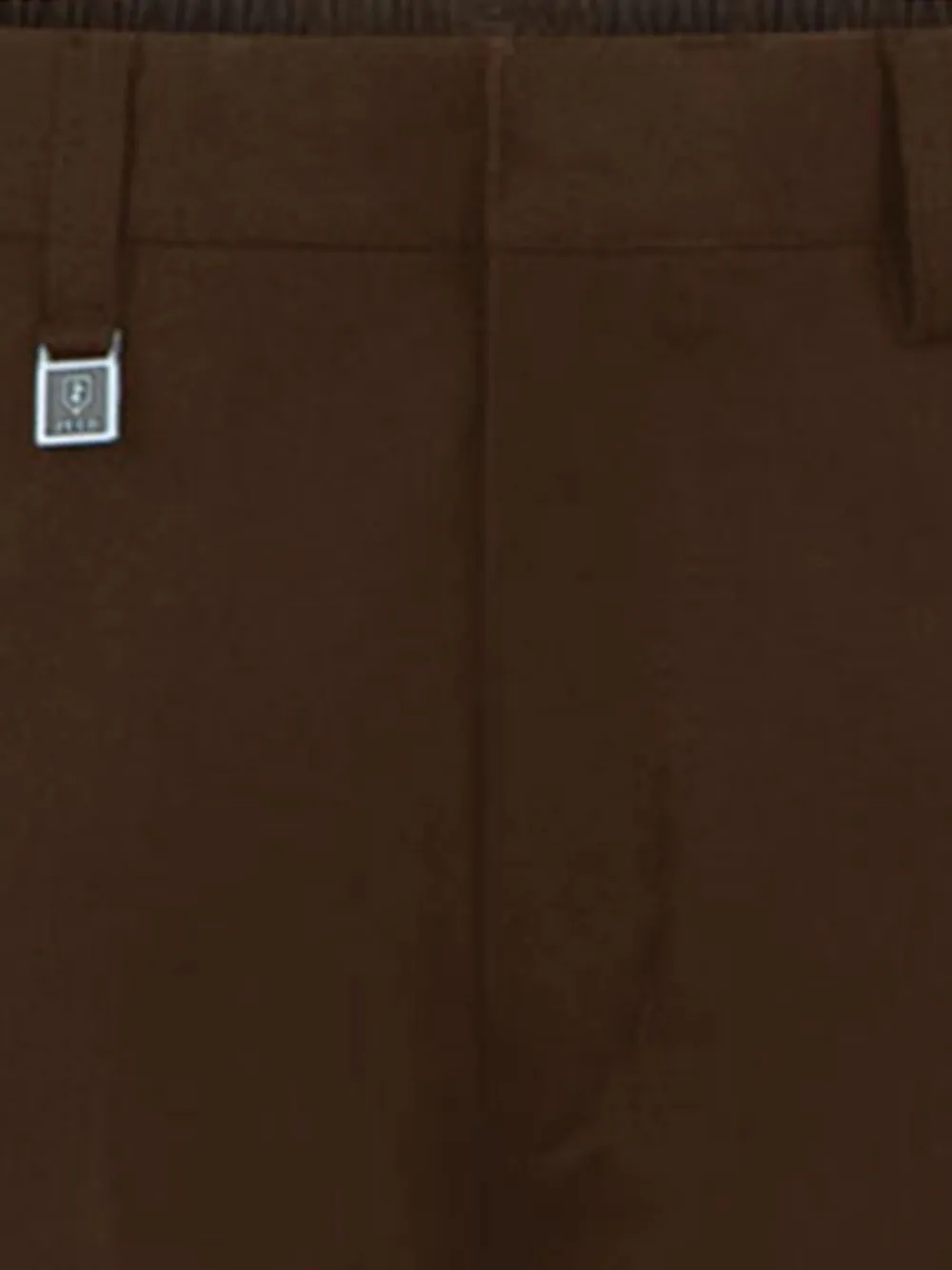 Zeco Schoolwear kids Broek met elastische taille Bruin