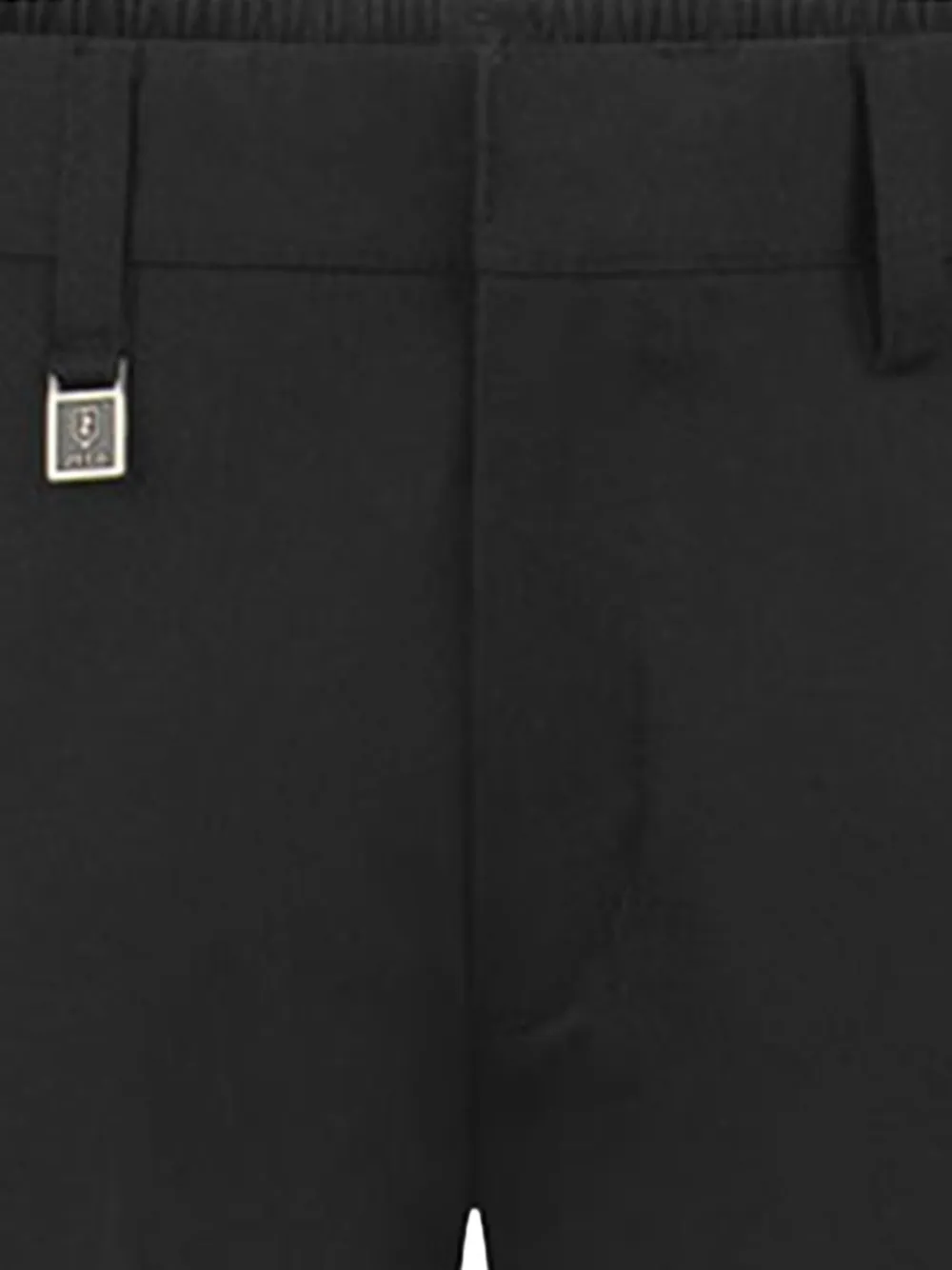 Zeco Schoolwear kids Broek met elastische tailleband Zwart