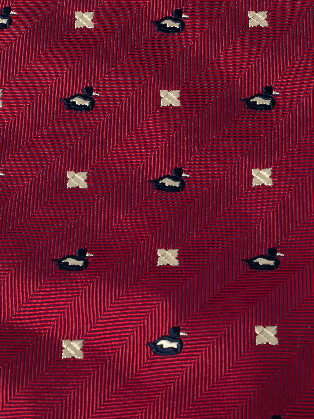 Lanvin Pre-Owned 1990s duck-print herringbone tie | Image 2