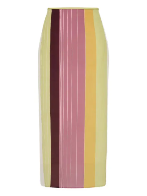 SIR. stripe bias-cut skirt
