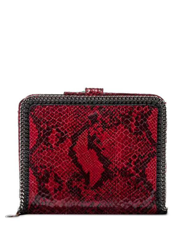 Stella McCartney Pre-owned 2000s Python-print Chain-link Ipad Cover in Red