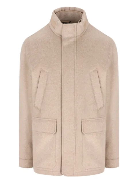 Zegna cashmere high-neck jacket