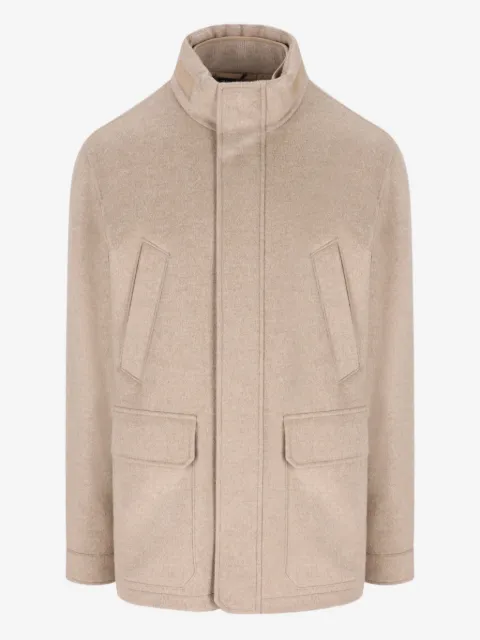 Zegna cashmere high-neck jacket
