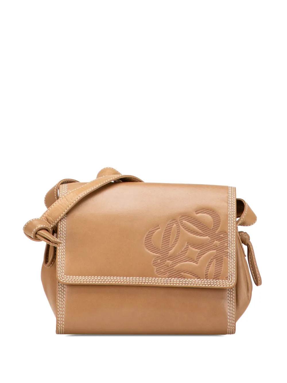 Loewe Pre-Owned 2000-2015 Anagram Leather Flap crossbody bag | Brown | Image 1