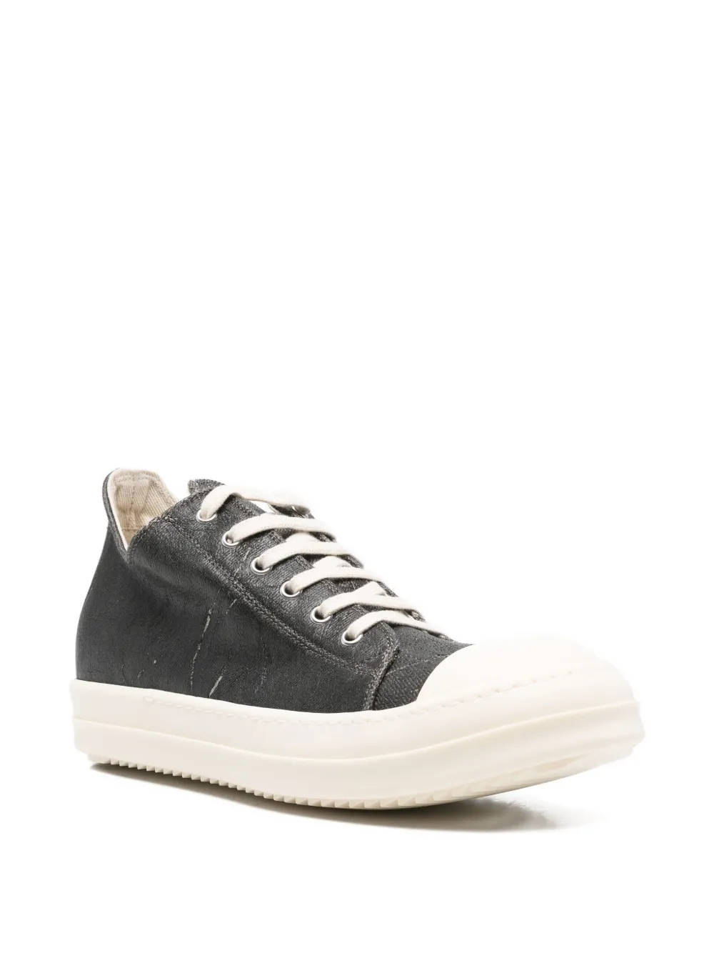 Rick Owens DRKSHDW lace-up printed sneakers Zwart