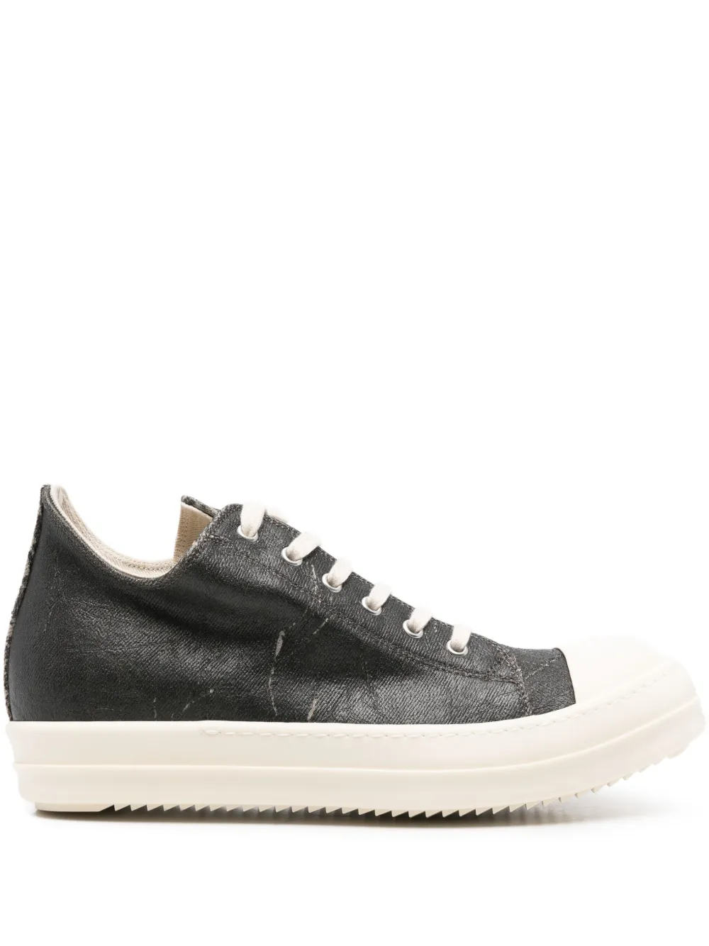 Rick Owens DRKSHDW lace-up printed sneakers Zwart