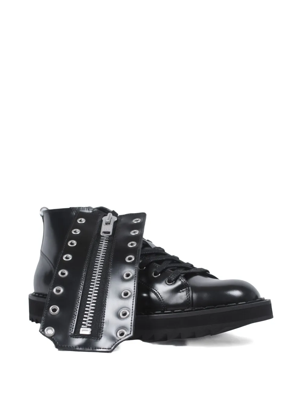 George Cox Monkey lace-up boots Black