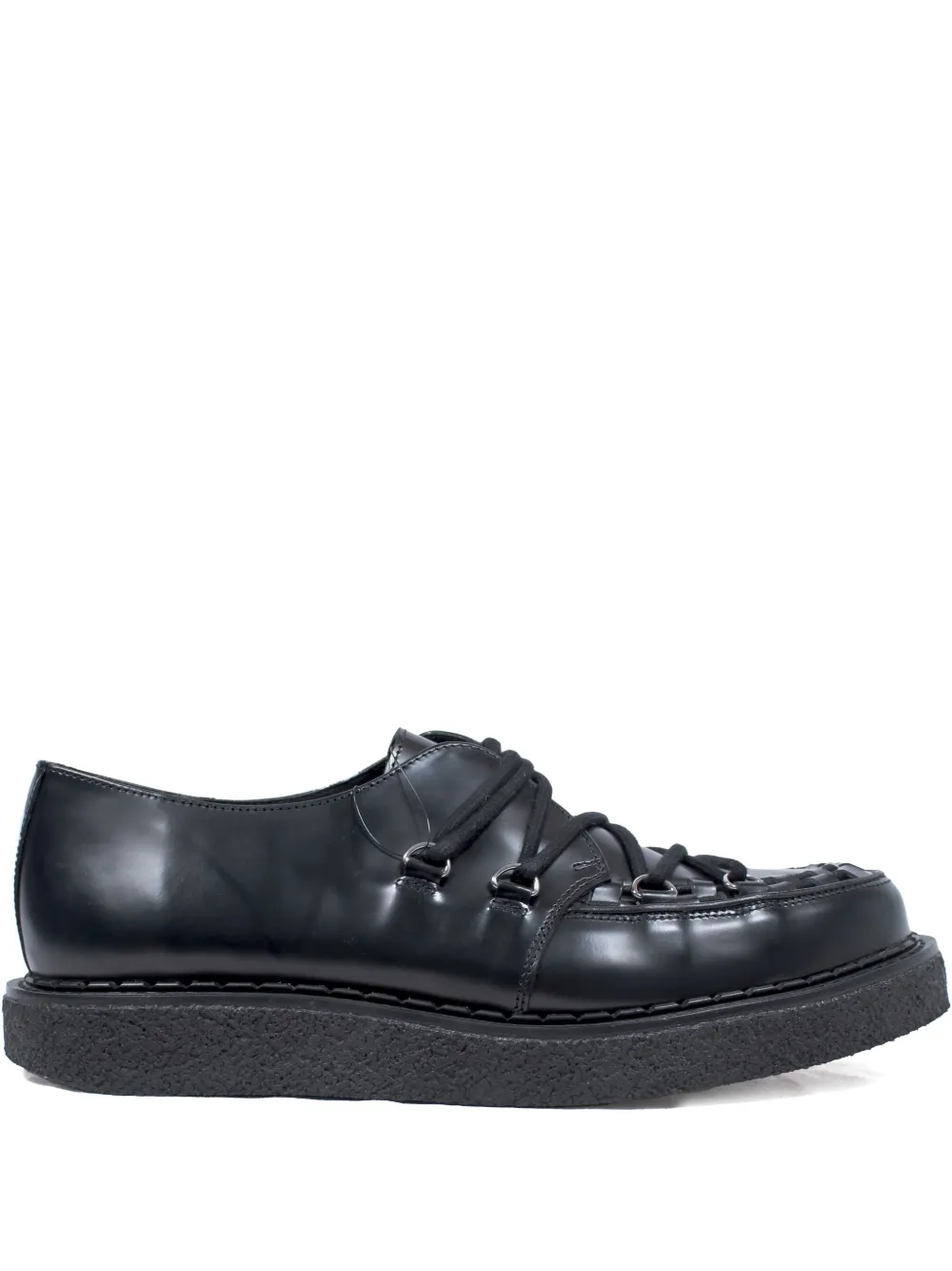 George Cox Hatton leather derby shoes - ブラック George Cox Hatton leather derby shoes - ブラック