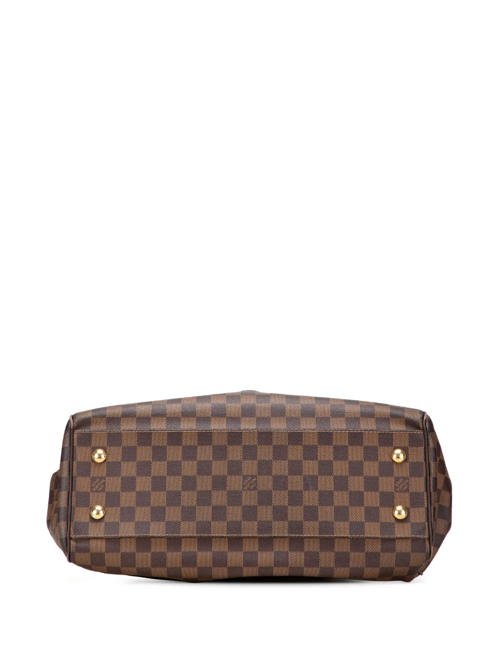 Pre-owned Louis Vuitton 2007 Damier Ebene Trevi Gm Satchel In Brown