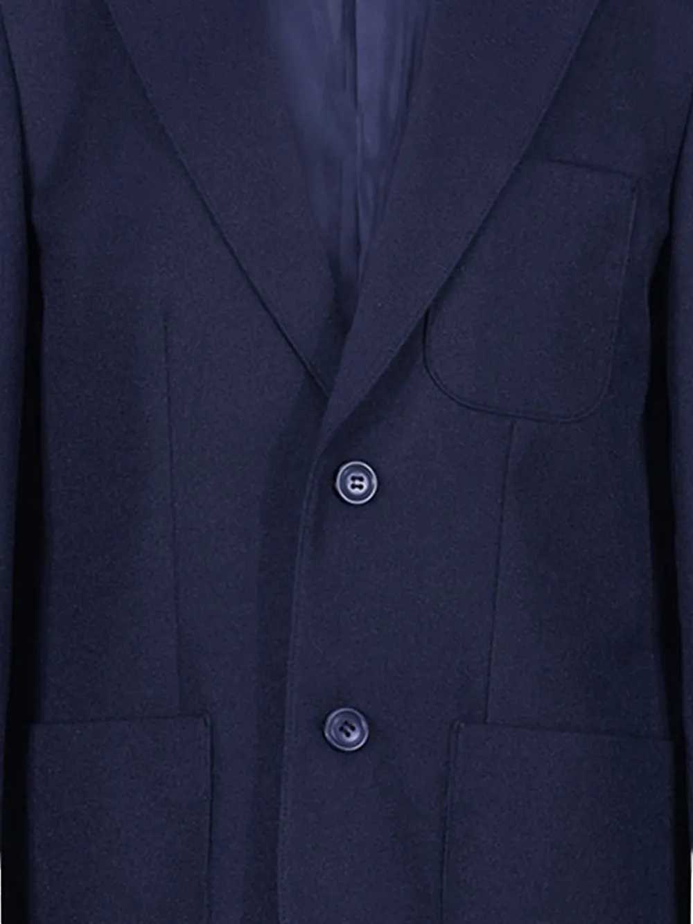 Zeco Schoolwear kids Blazer met opgestikte zak en drie knopen Blauw