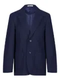 Zeco Schoolwear kids three-button patch-pocket blazer - Blue