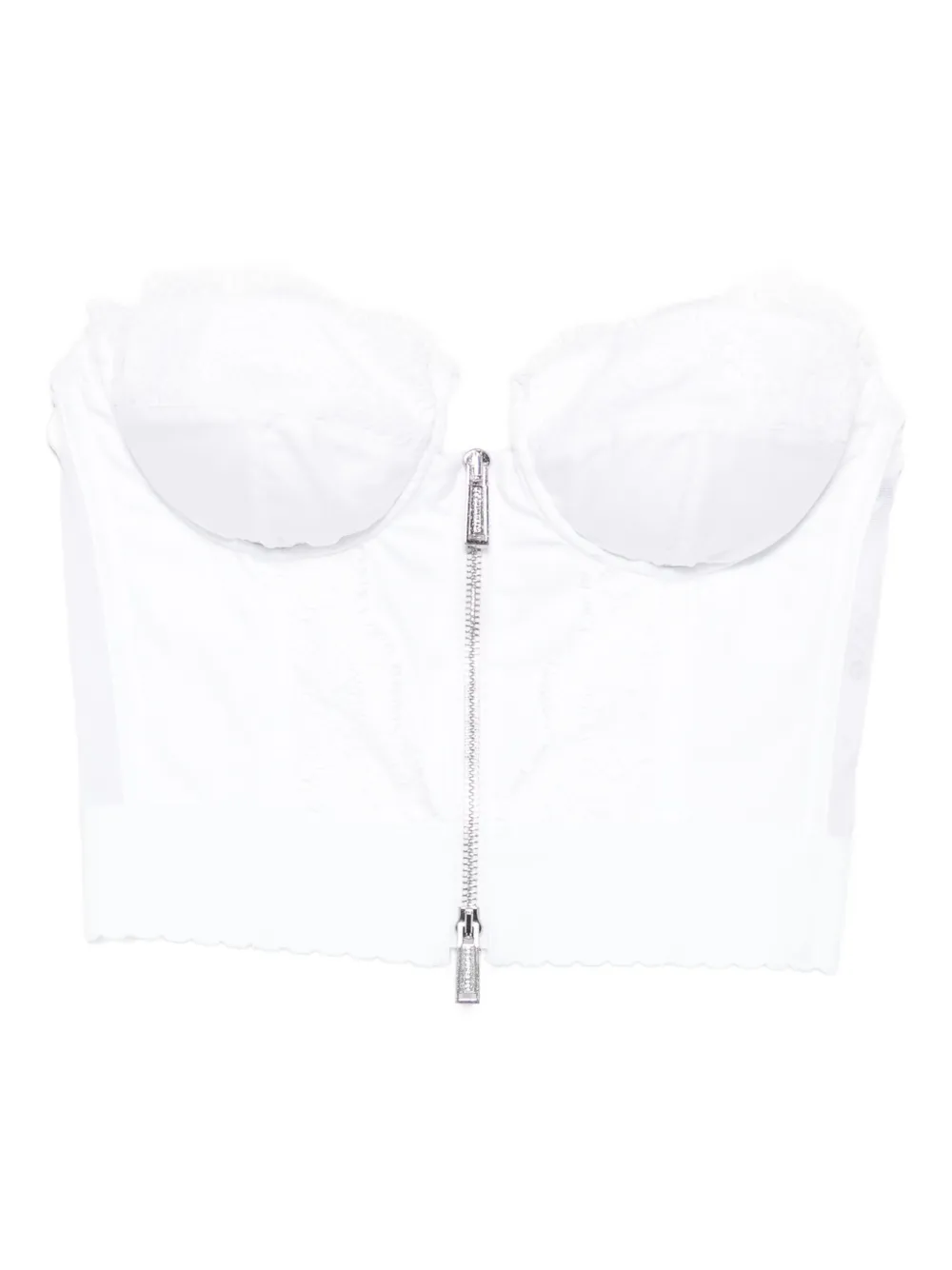 DSQUARED2 Canotta con zip - Bianco