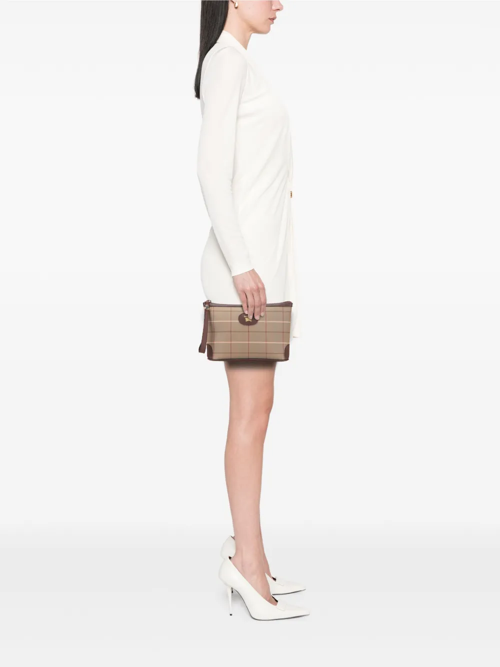 Burberry Pre-Owned 20th Century Vintage Check Canvas Wristlet clutch bag | Pre-Owned | Image 2