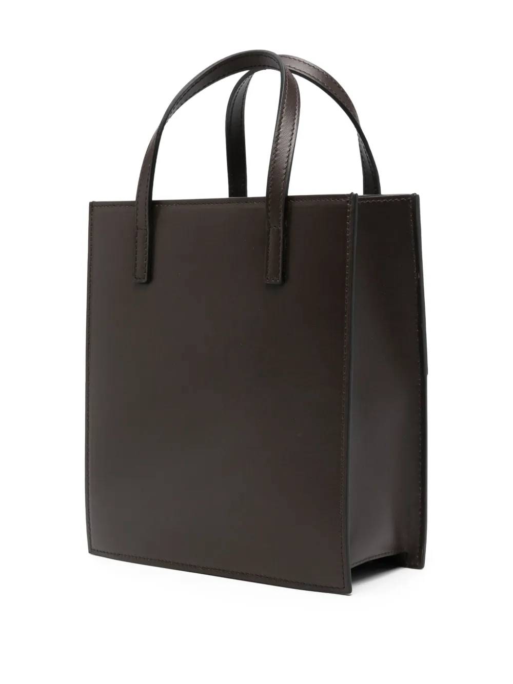 Hidesins Soft Calfskin Leather Tote Bag In Brown