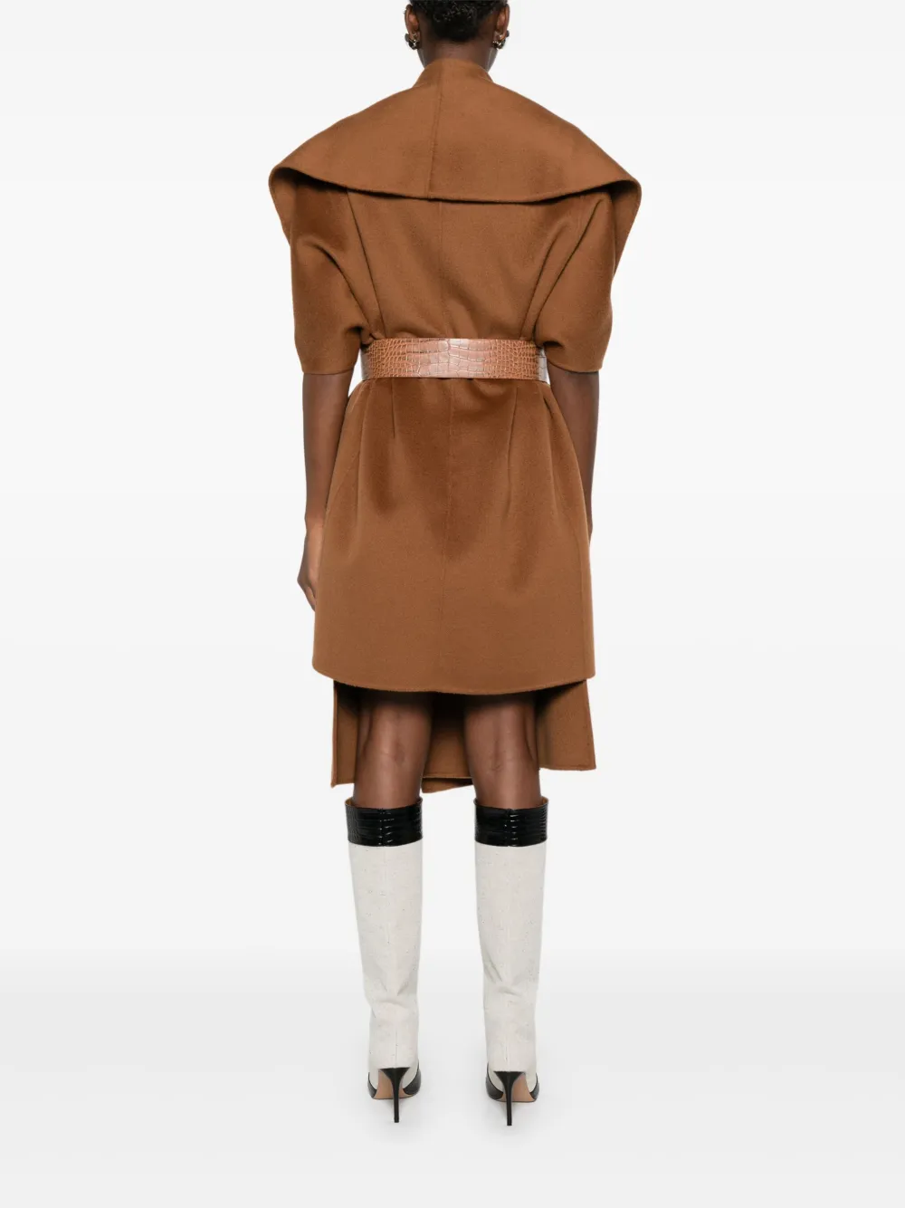 Elisabetta Franchi Wollen cape Bruin