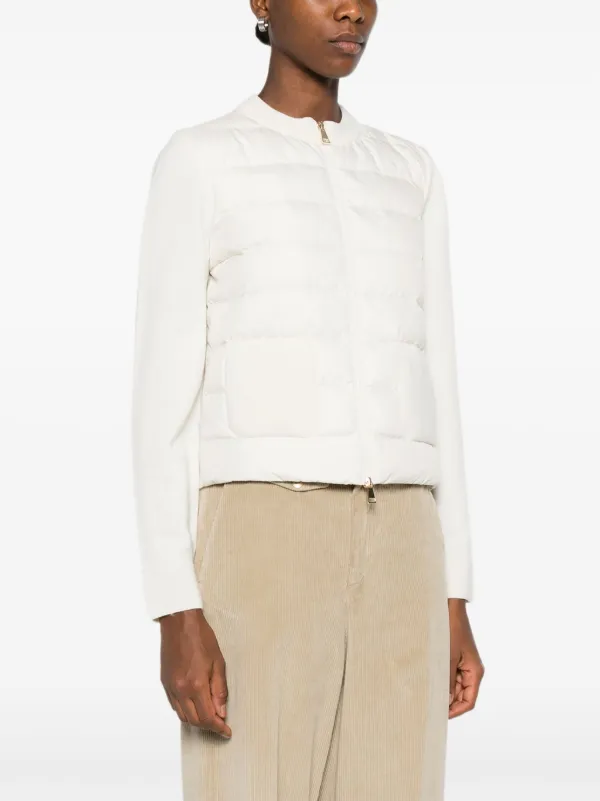 美品　MONCLER ホワイト カーディガン M Moncler ウール カーディガン | ホワイト | FARFETCH JP