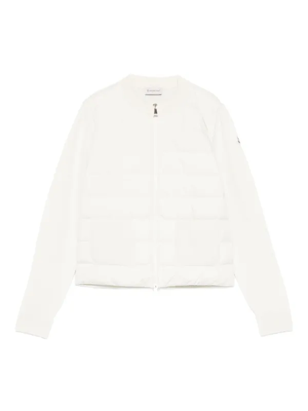 美品　MONCLER ホワイト カーディガン M Moncler ウール カーディガン | ホワイト | FARFETCH JP