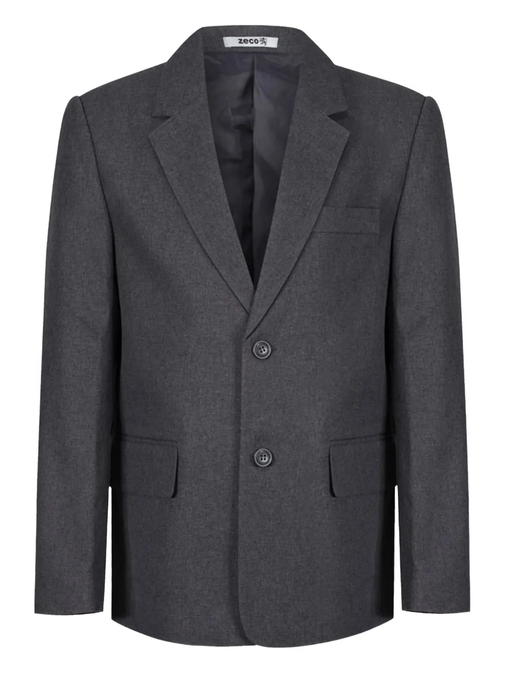 Zeco Schoolwear kids two-button notched-lapel blazer | Grey | Image 1
