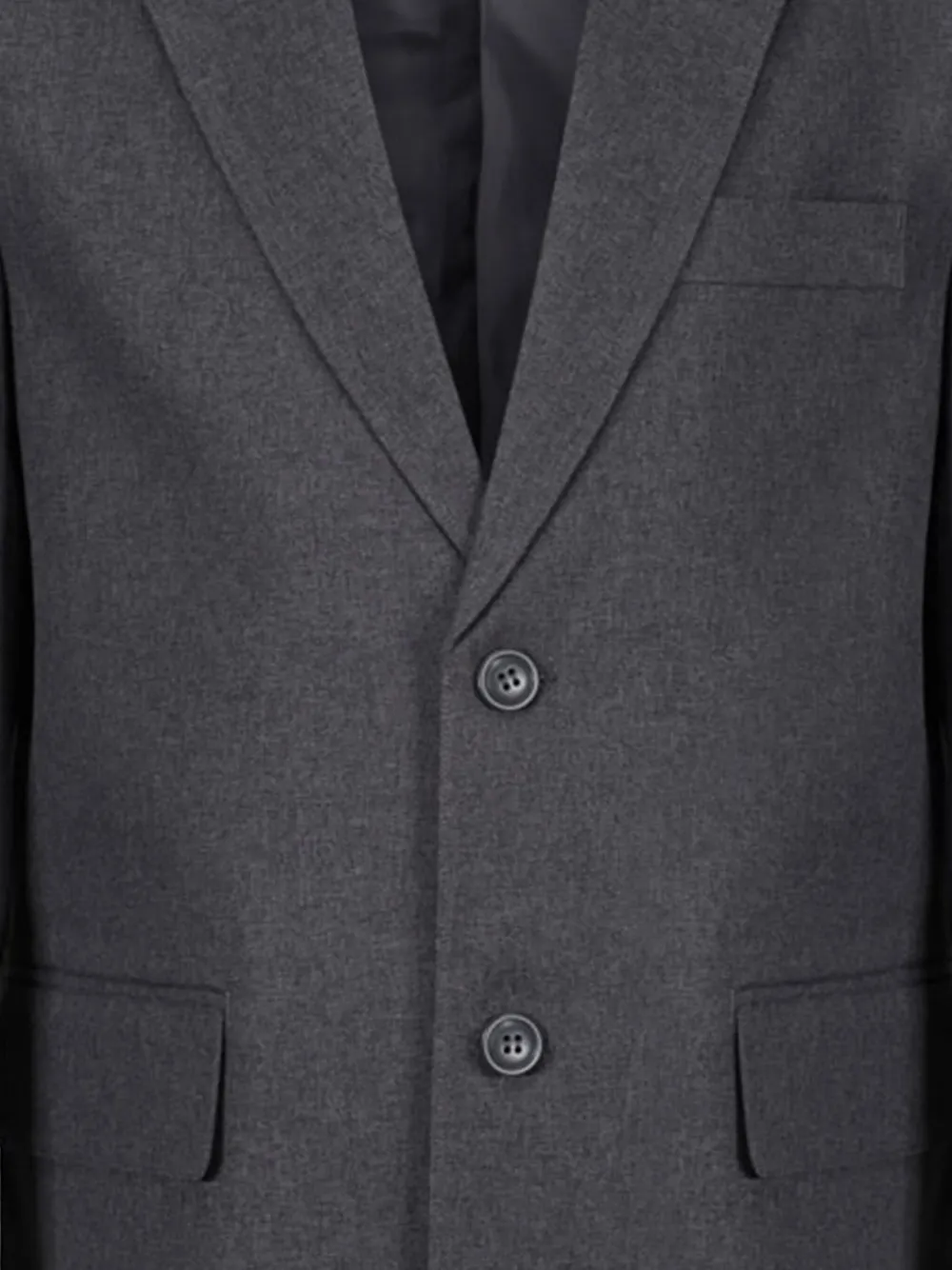 Zeco Schoolwear kids Blazer met gekerfde revers en twee knopen Grijs