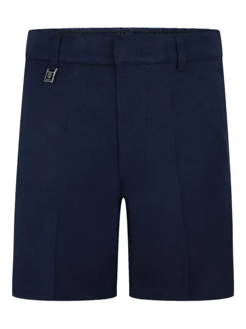 Zeco Schoolwear kids logo-plaque shorts